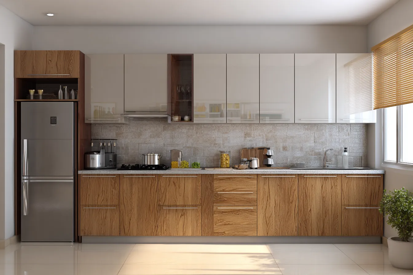 Straight Modular Kitchen Design