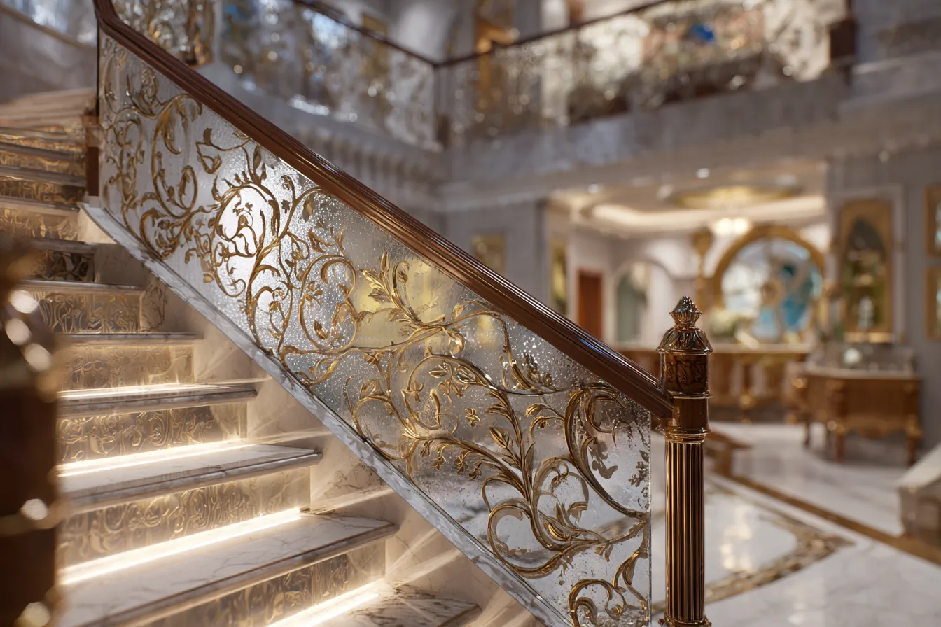 Villas Staircase Railing Design