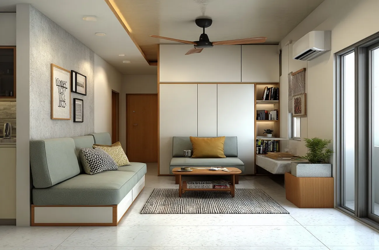 1 BHK Interior Design Cost in Gurgaon