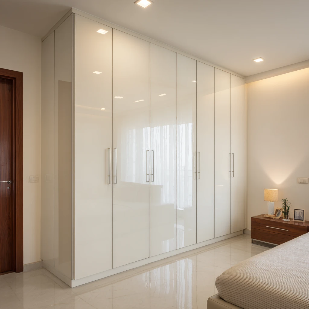 Acrylic Wardrobe Shutter Door Design