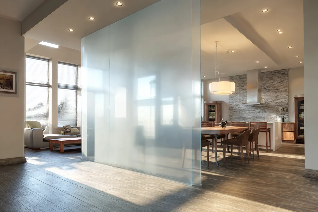 Frosted Acrylic Partition Designs