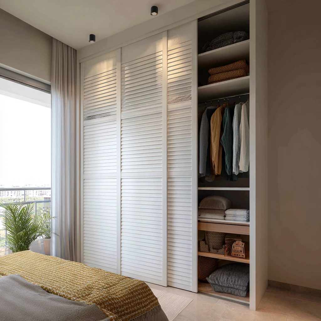 Sliding Folding Wardrobe Shutter Design