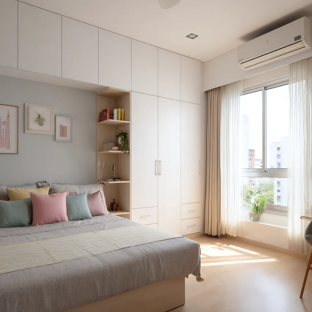 White and Light Pastels- Almirah Colour as per Vastu