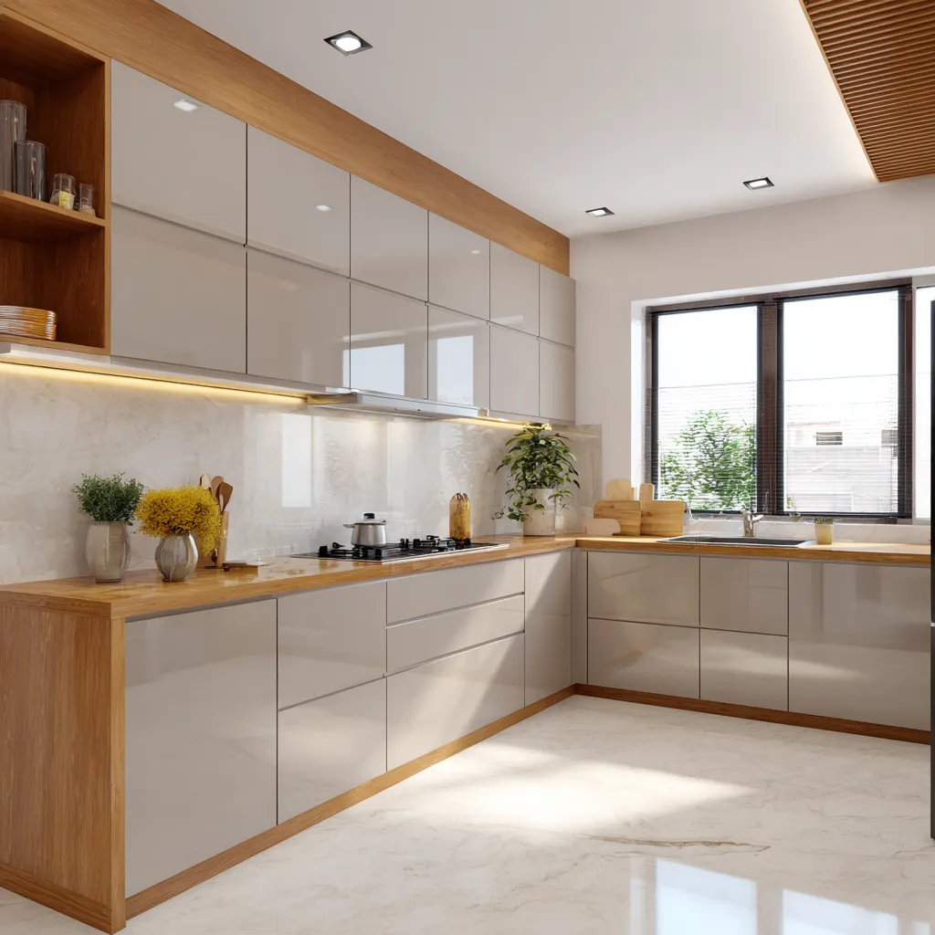 3G Acrylic Kitchen Cabinets Design