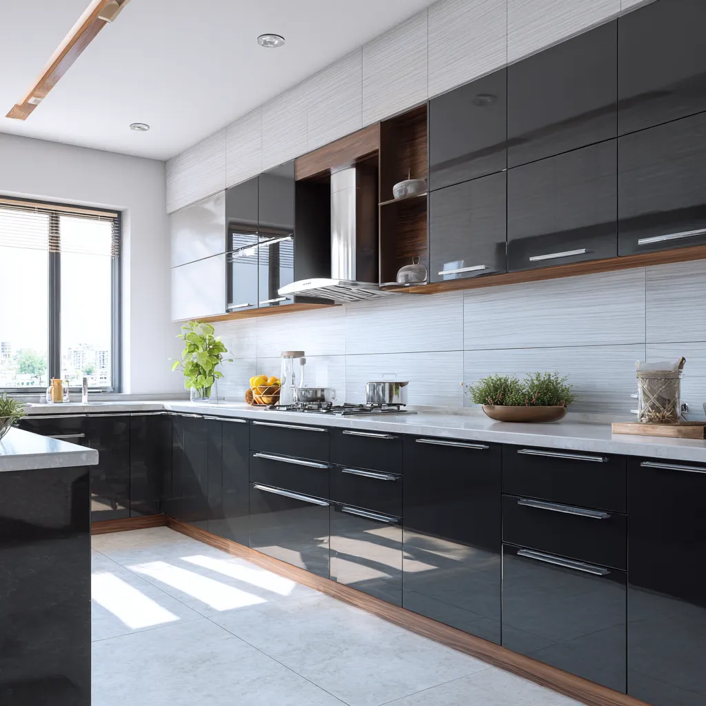 4G Acrylic Kitchen Cabinet Design