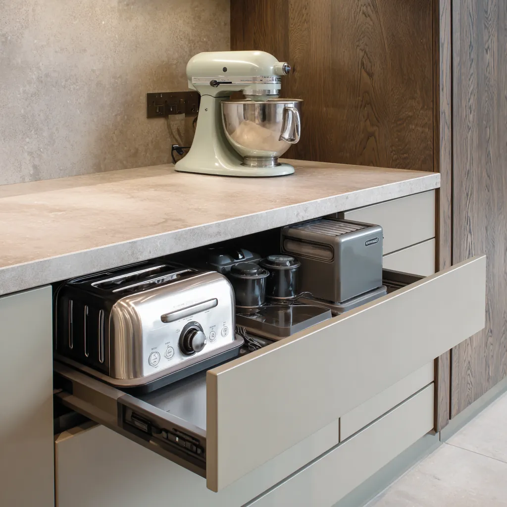 Appliance Kitchen Cupboard Drawer Design