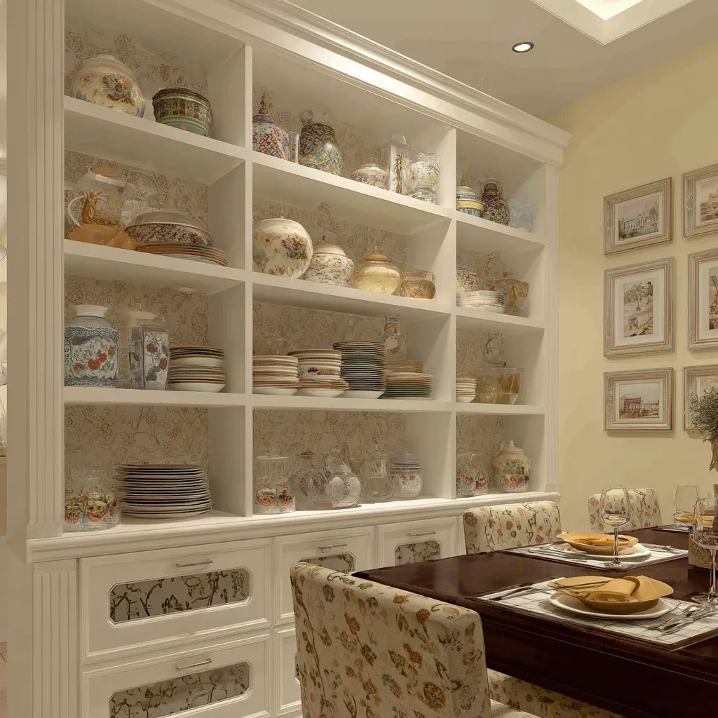 Built-In Dining Area Crockery Cupboard Design Built-In Dining Room Crockery Unit Design