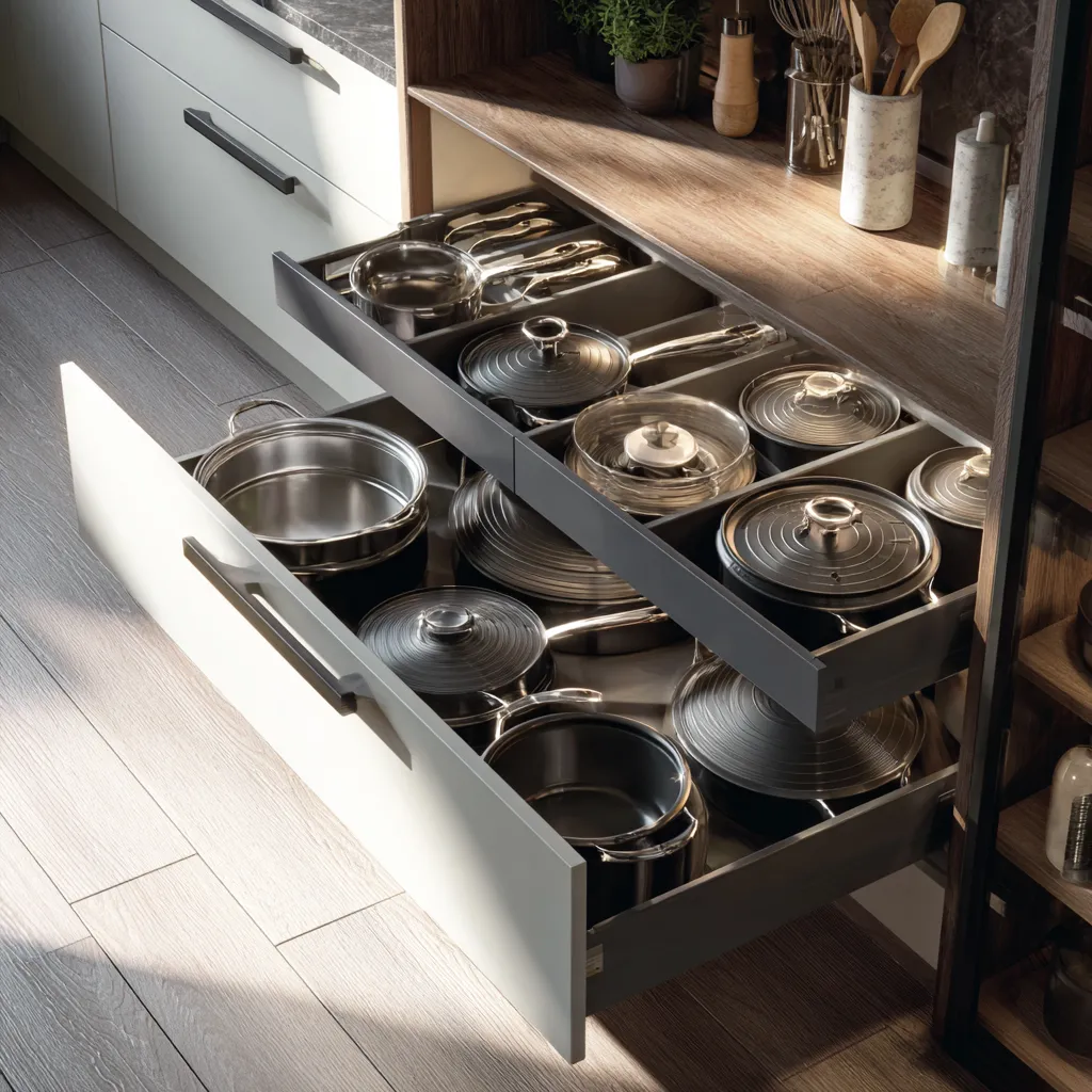 Deep Kitchen Drawers Design