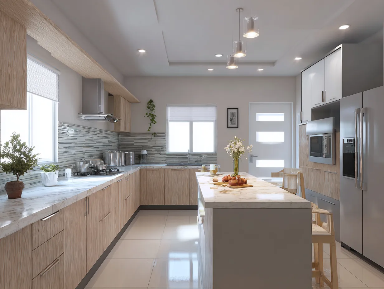 Island Kitchen- Types of Kitchen Layouts