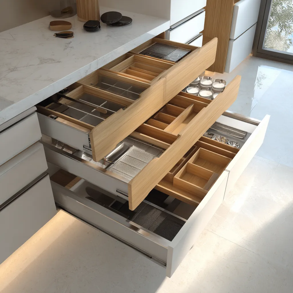 Latest Features in Modular Kitchen Drawer Design 