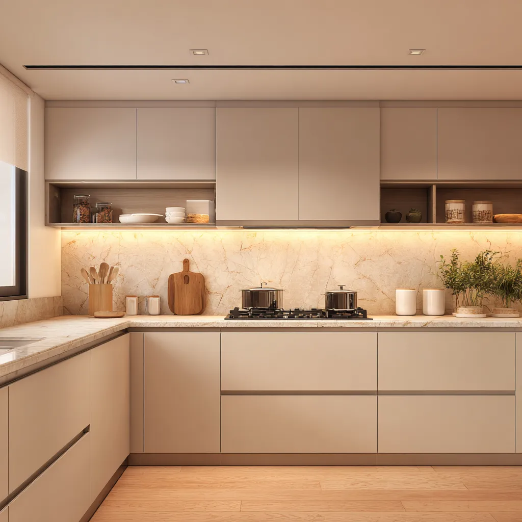Membrane Finish Kitchen Cabinets