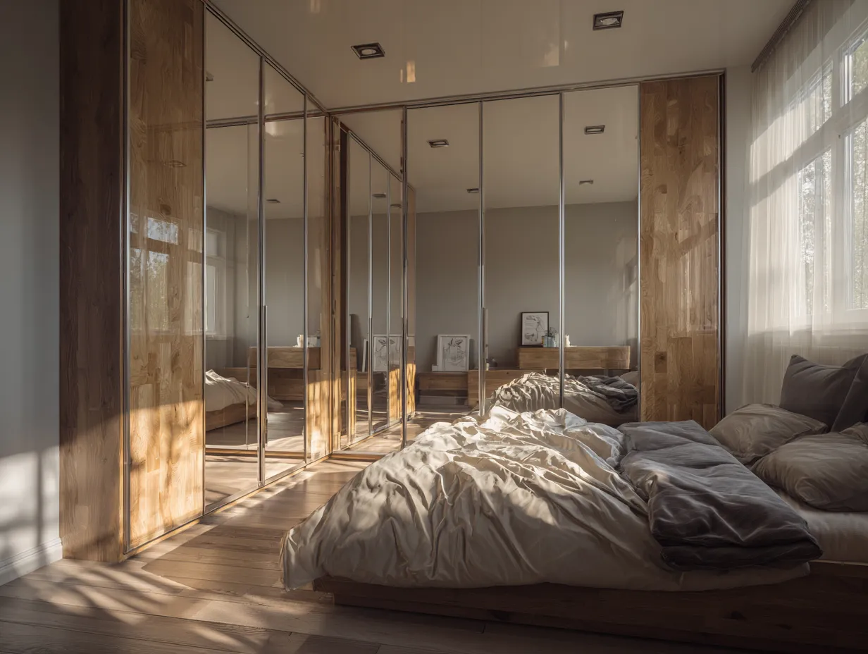 Mirror Finish Wardrobe