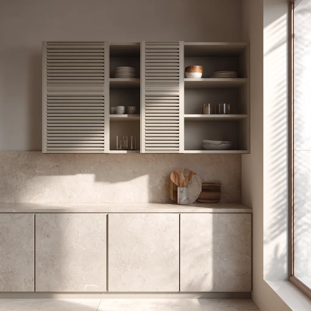 Modern Minimal Floating Crockery Cupboard Design Modern Minimal Floating Crockery Cabinet Design