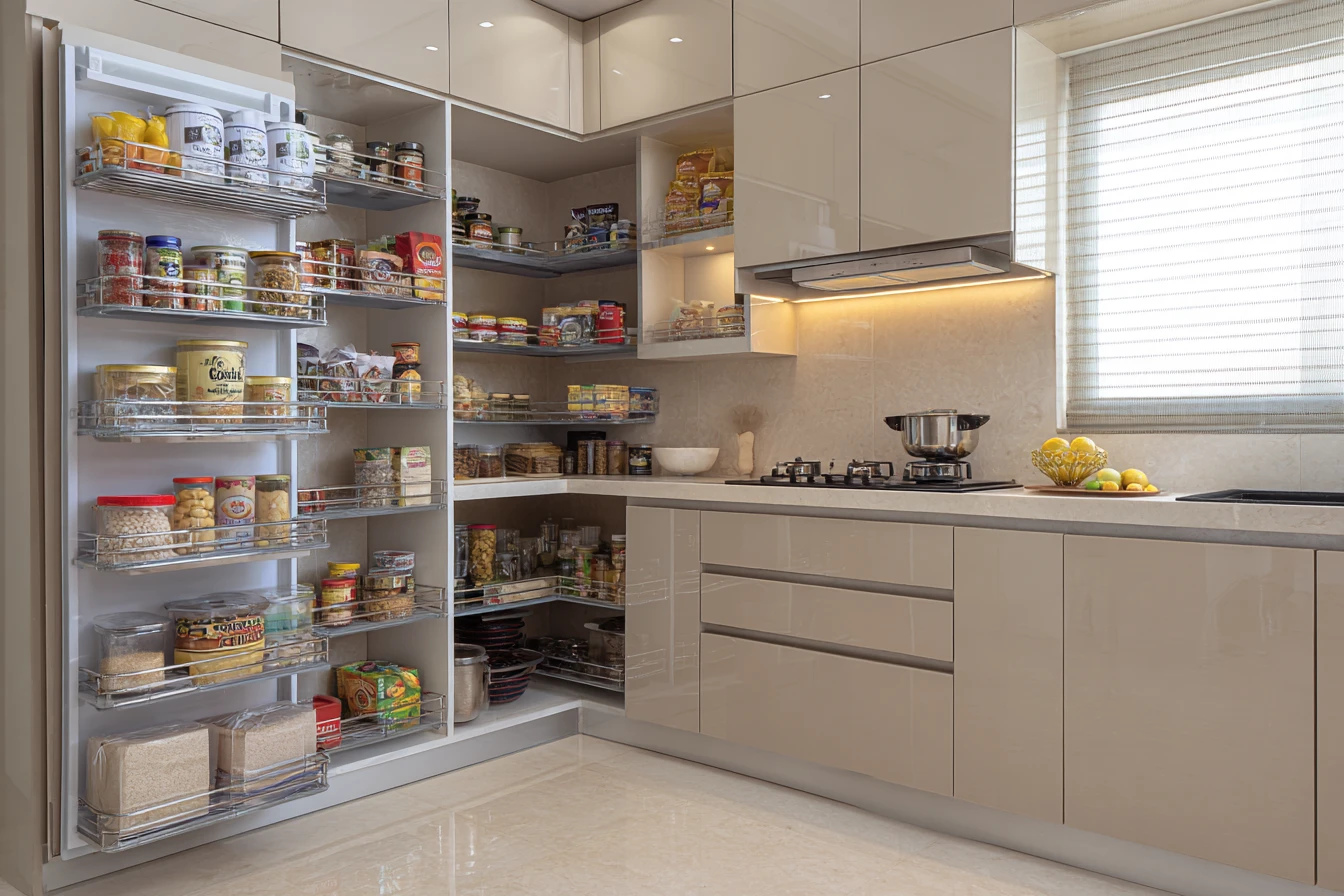 Modern Tall Corner Kitchen Cabinet Ideas