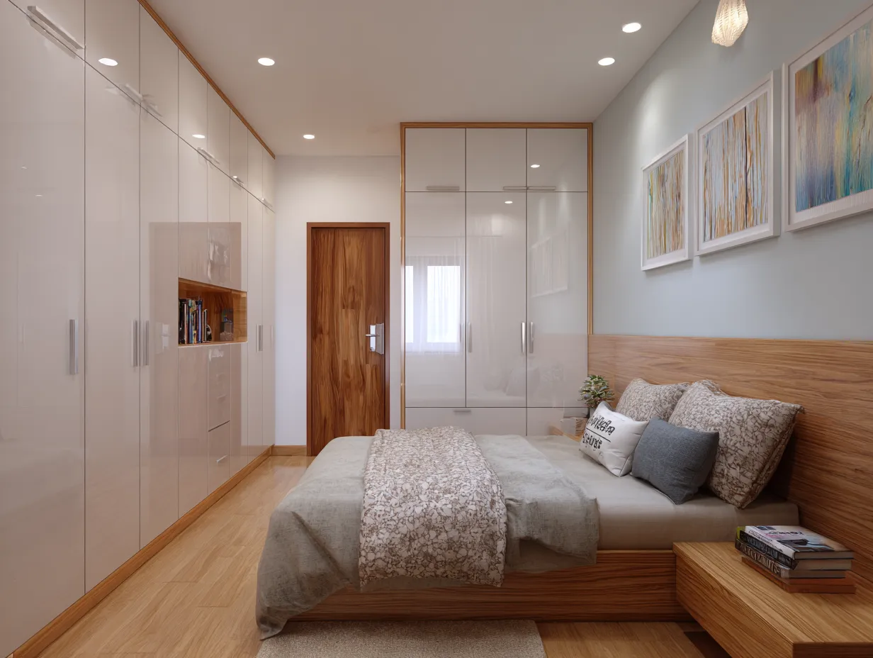 Small Space Built-in Wardrobe Designs for Small Bedroom
