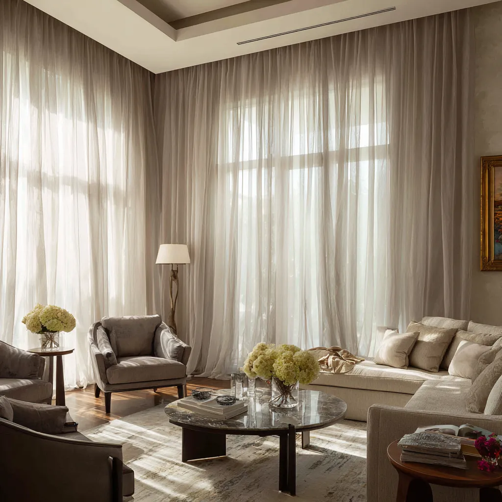 Tips to Decorate a Living Room- Choose Curtains That Frame the Room
