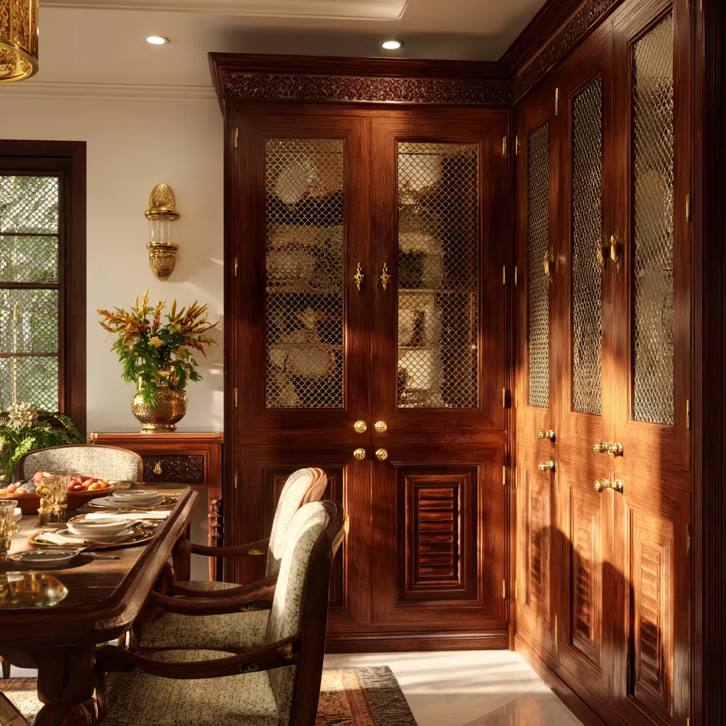 Traditional Indian Crockery Unit Design Traditional Indian Crockery Unit Design