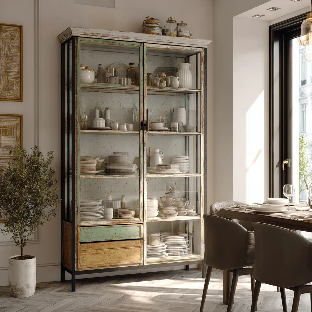 Vintage-Style Crockery Cabinet Design Vintage-Style Crockery Cabinet Design