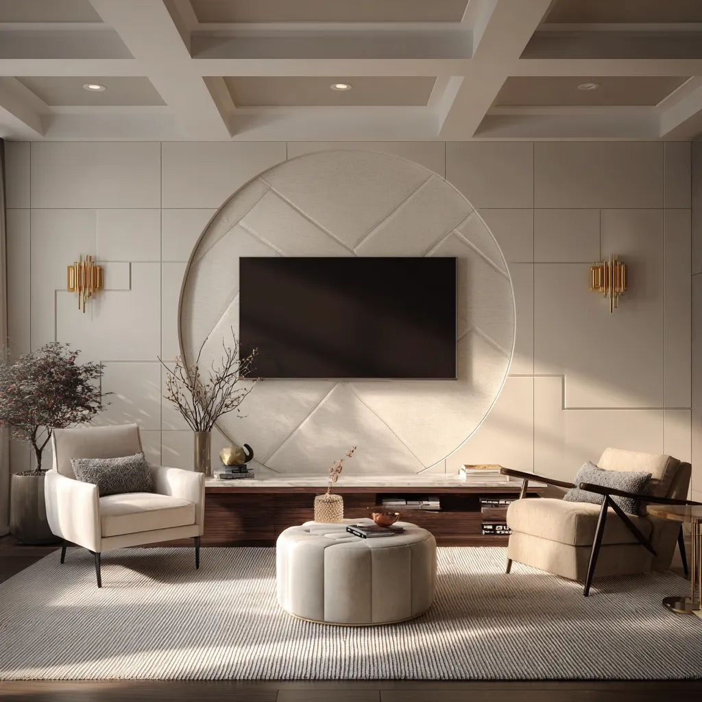 Circular TV Panel Design