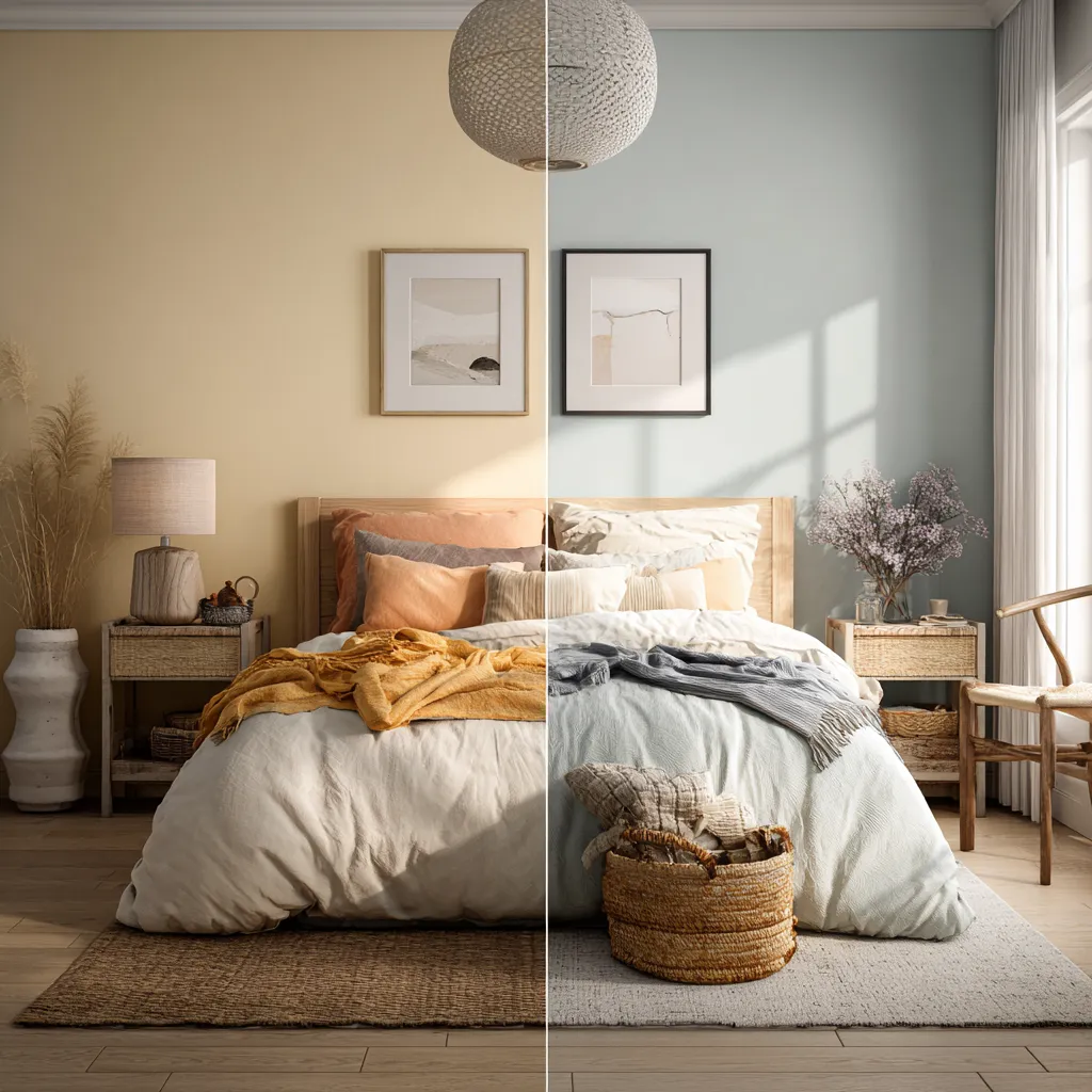 Comparison of Warm and Cool Light Colours