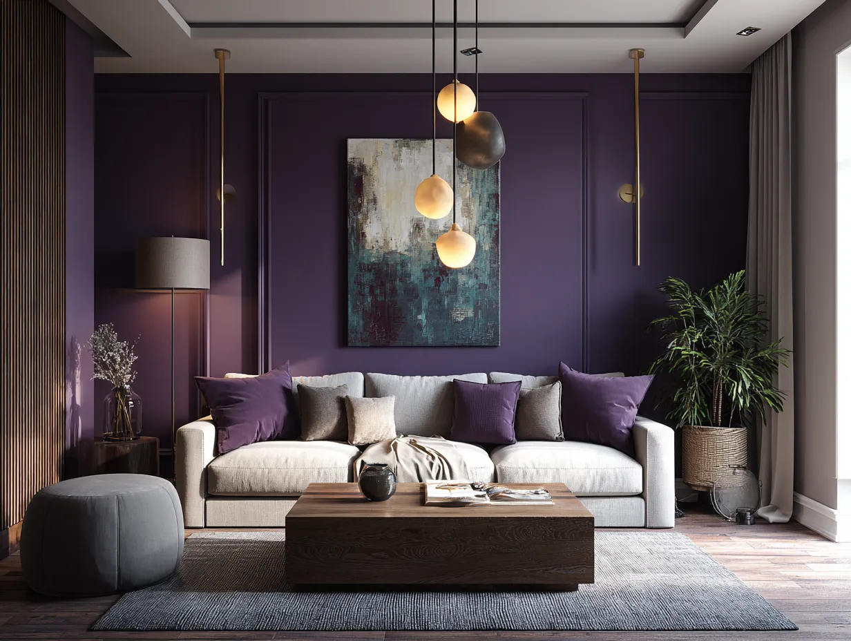 Deep Violet- Dark Purple Wall Paint Colour