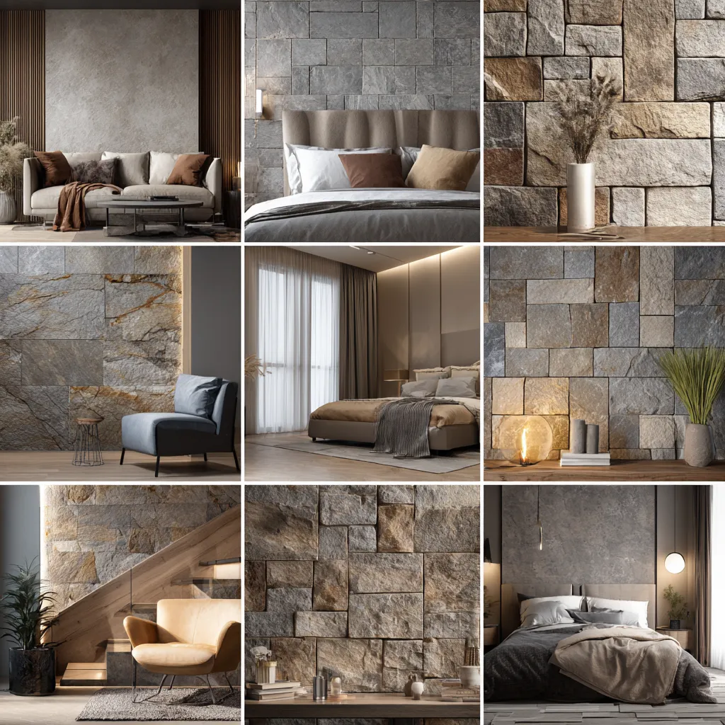 Different Styles of PU Stone Panels Different Designs of PU Stone Panels