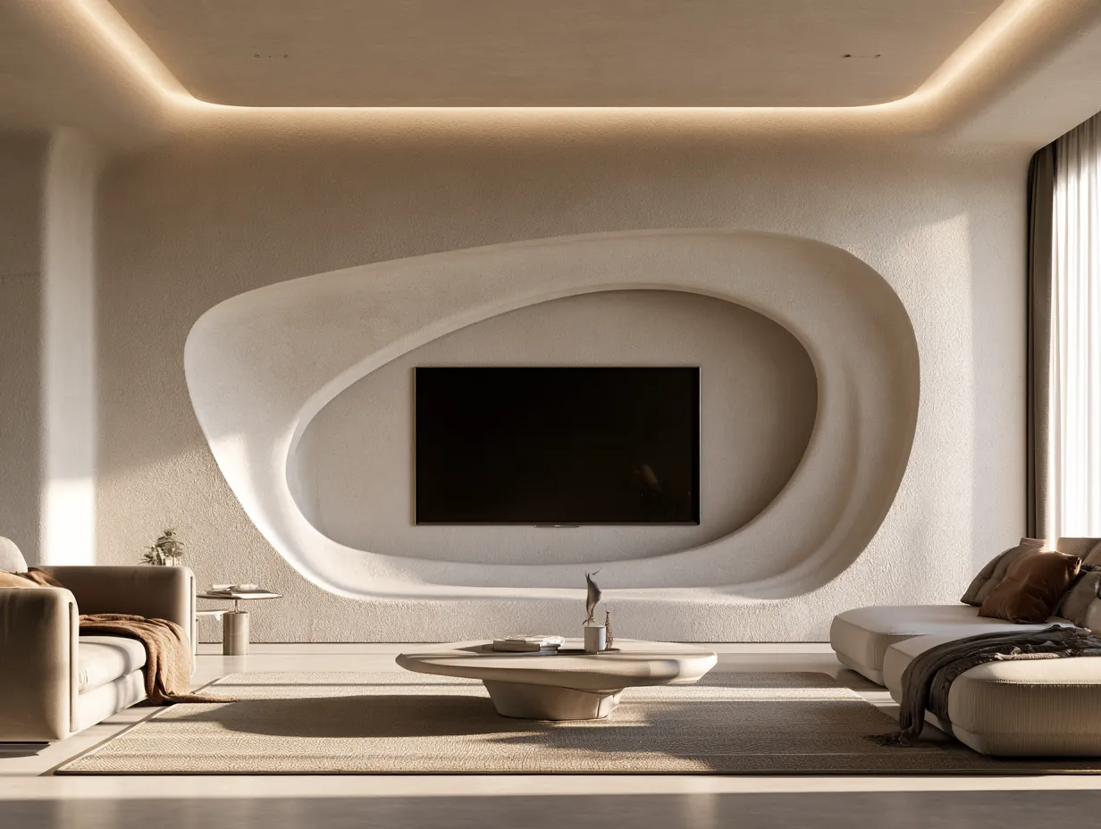Eclectic Shape TV Panel Eclectic LED Panel Design