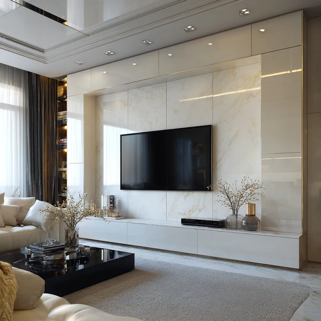 High-Gloss TV Panel Design