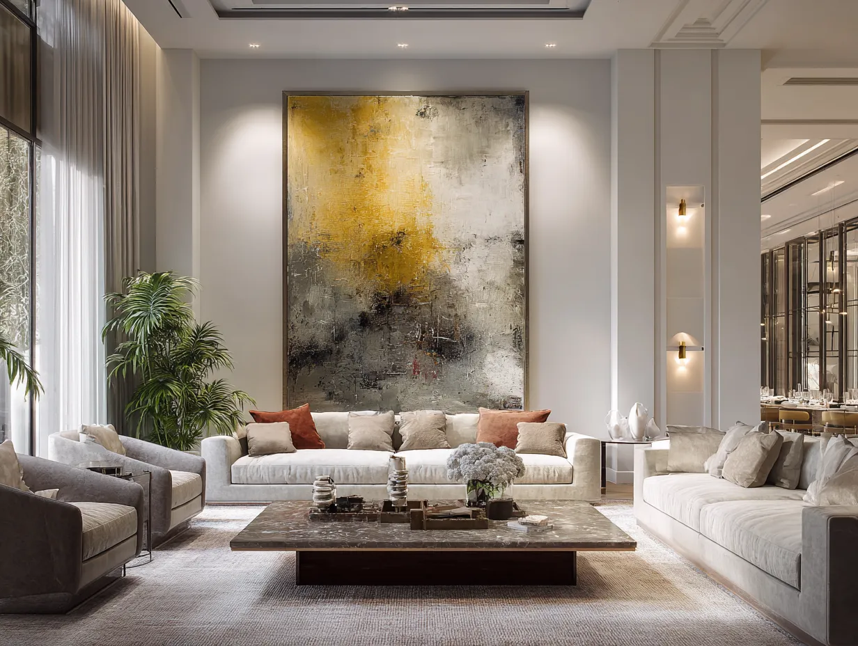 Large Artwork- Luxury Hall Interior Design Inspirations