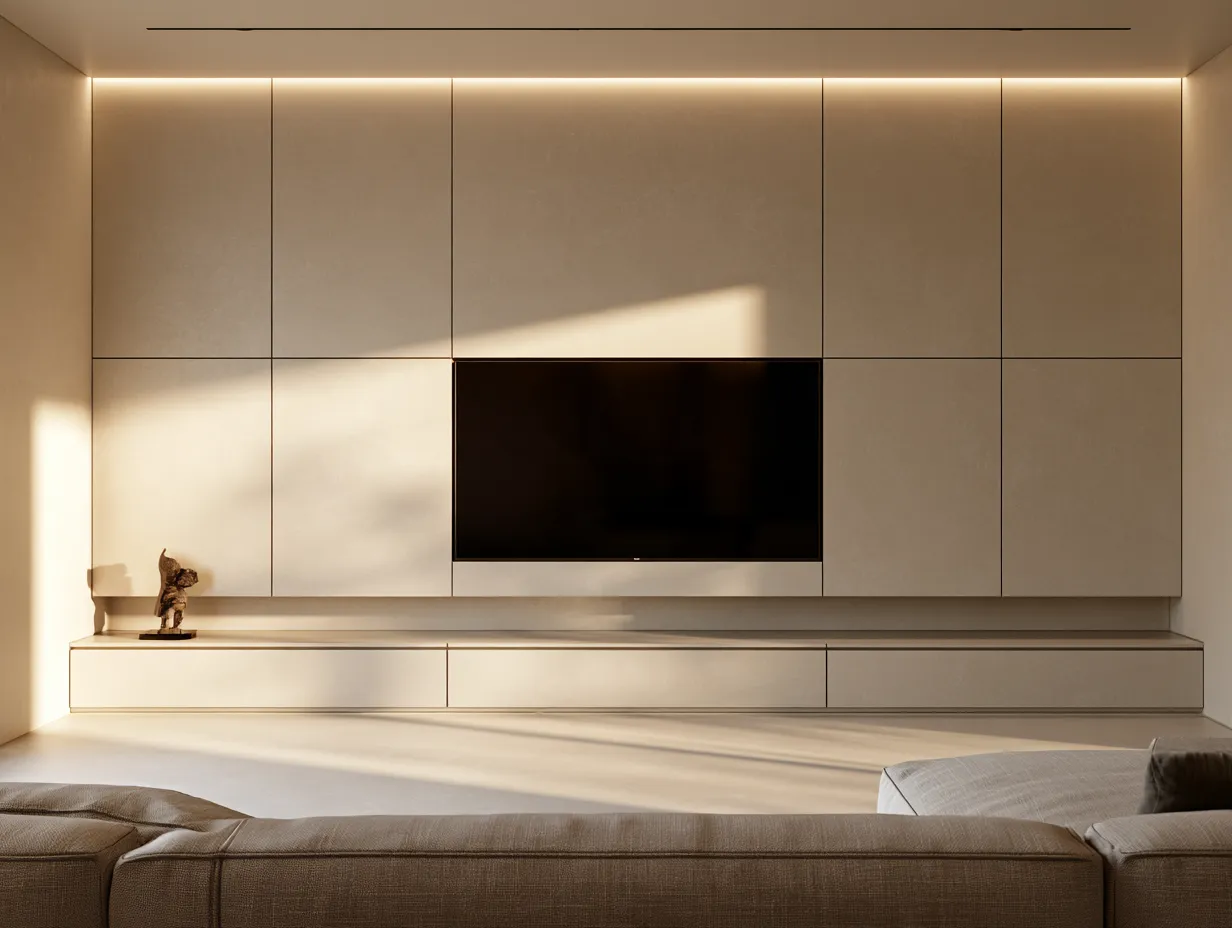 TV Panel for Minimalist Living Room LCD Panel Design for Minimalist Living Room