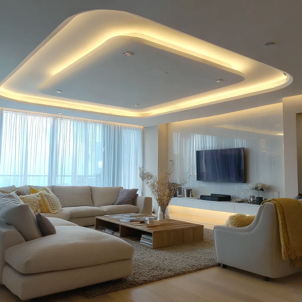 POP Design for Hall with Cove Lighting