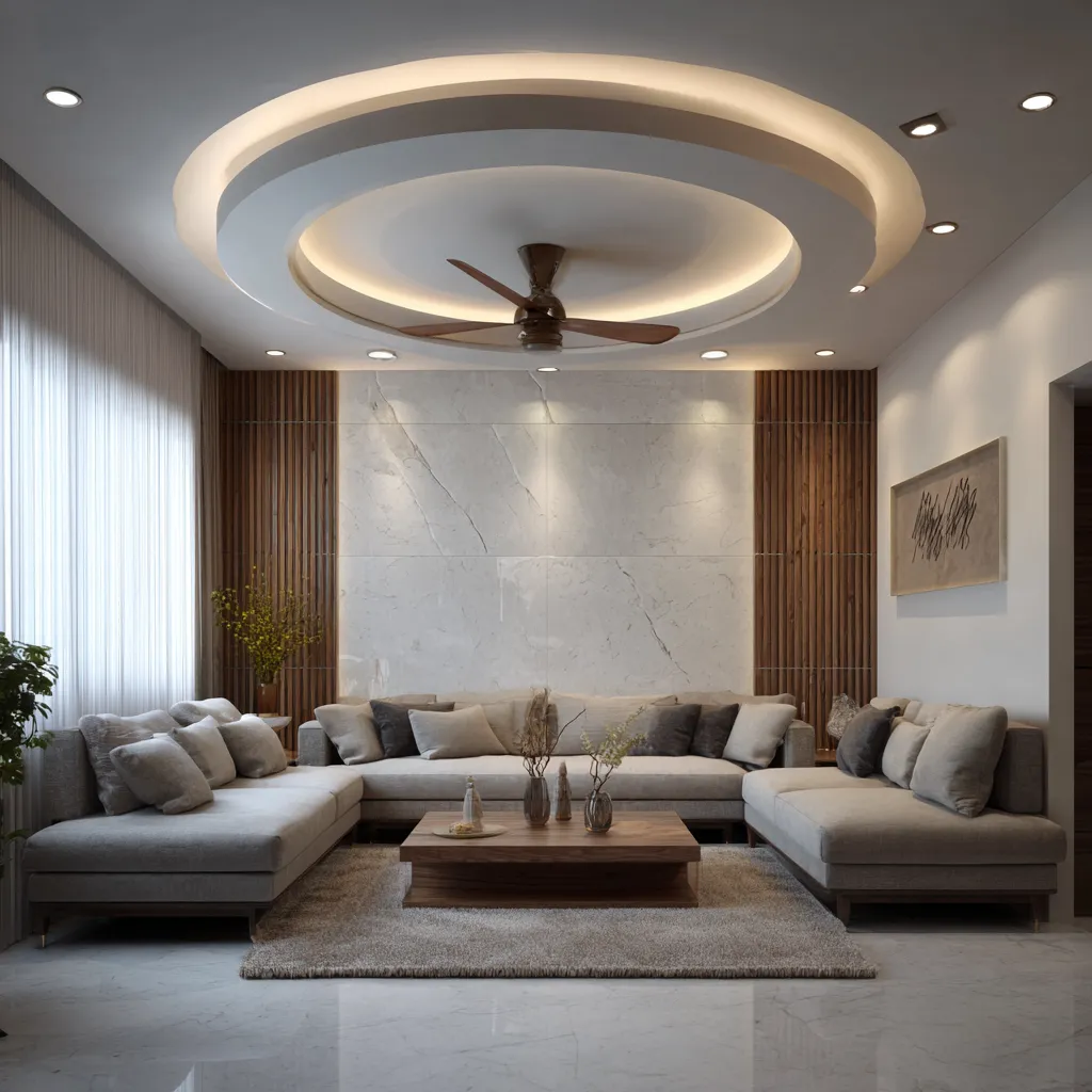 POP Design for Hall with Fan