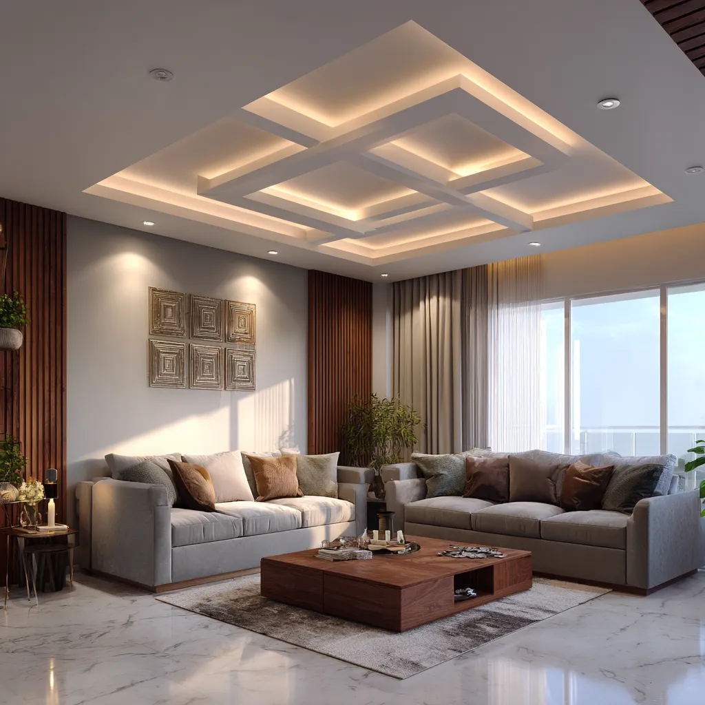 POP Design for Hall with LED Panels