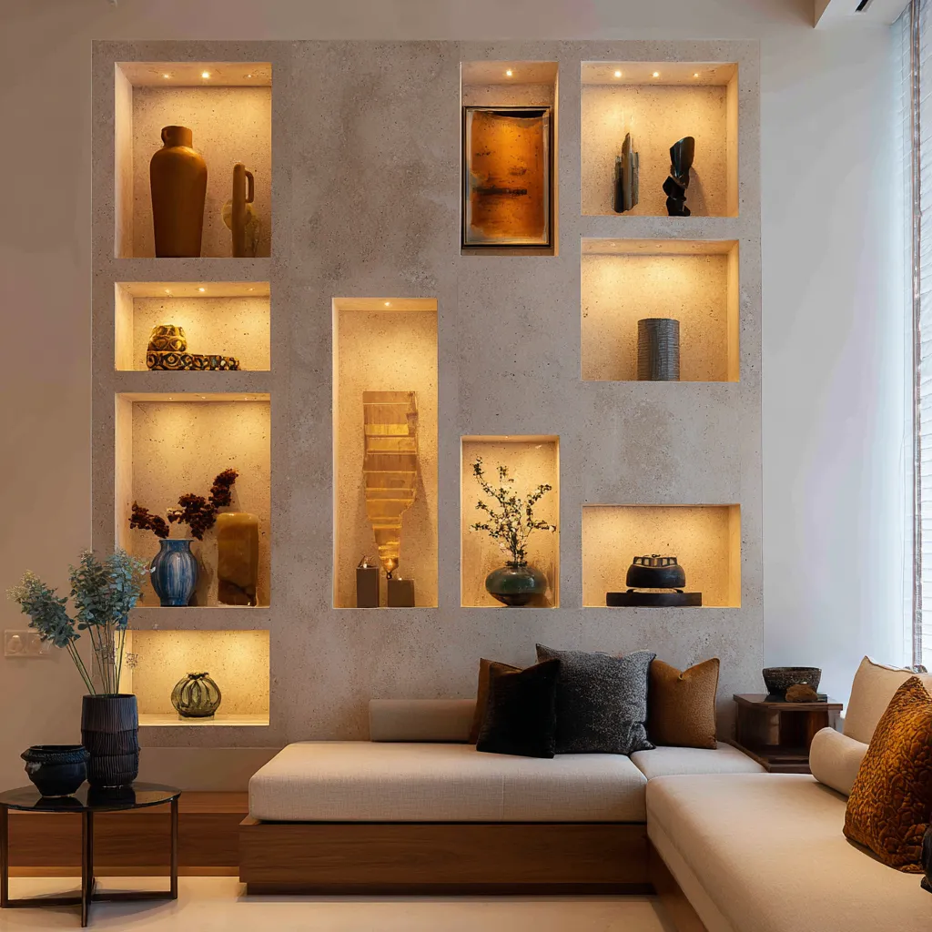 POP Wall Niche Design for Hall