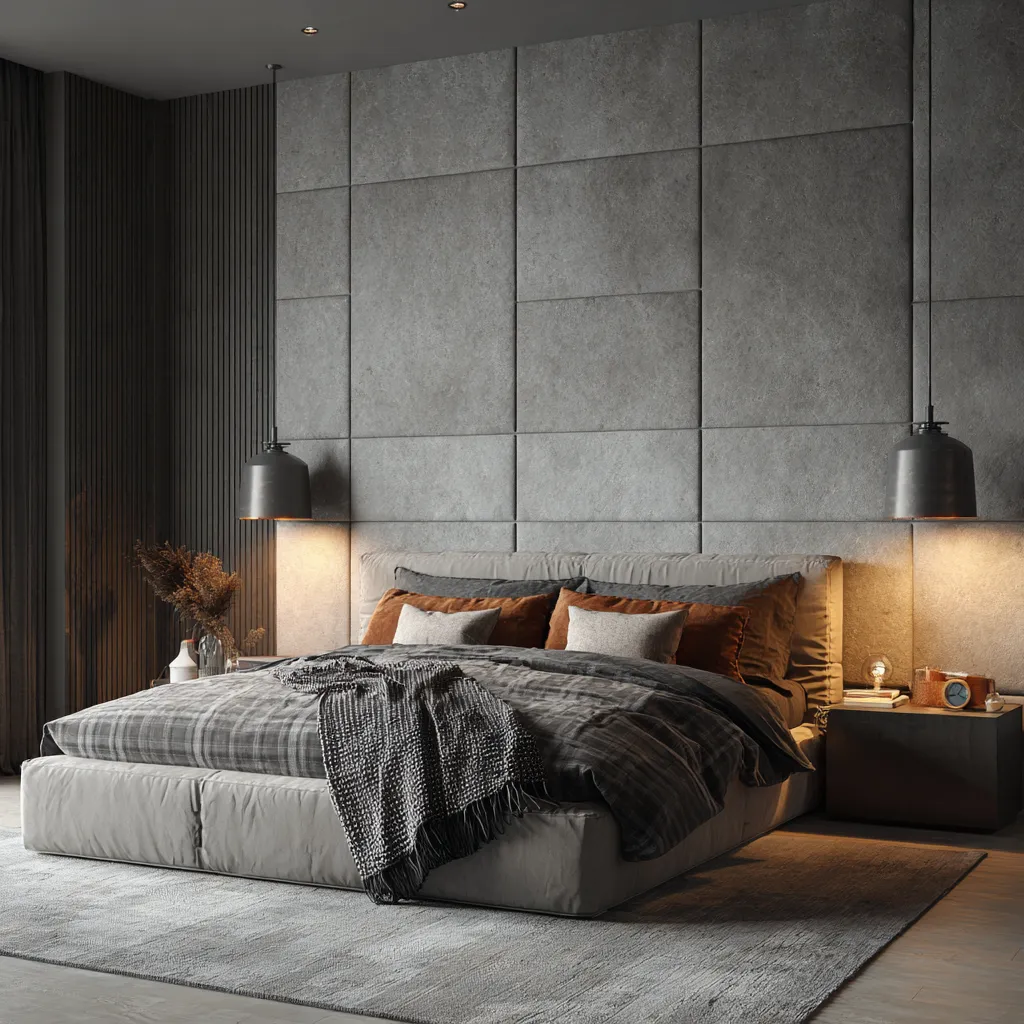 PU Stone Bed Headboard Wall Panel PU Stone Bed Headboard Panel