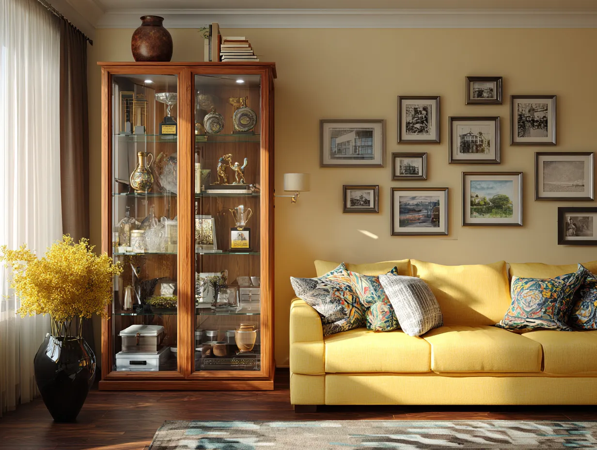 Showcase Unit- Middle Class Hall Interior Design Ideas