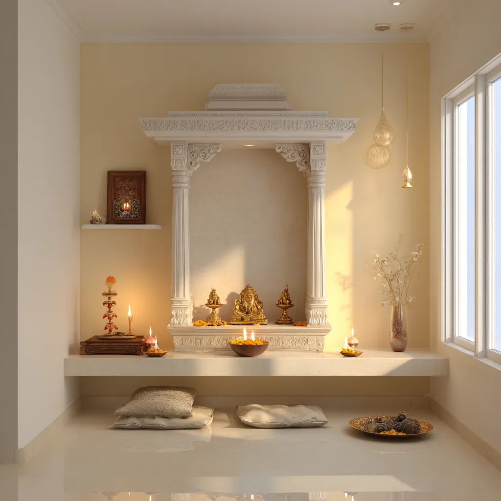 Soft Vastu Colours for Pooja Room Soft Pooja Room Colours as per Vastu
