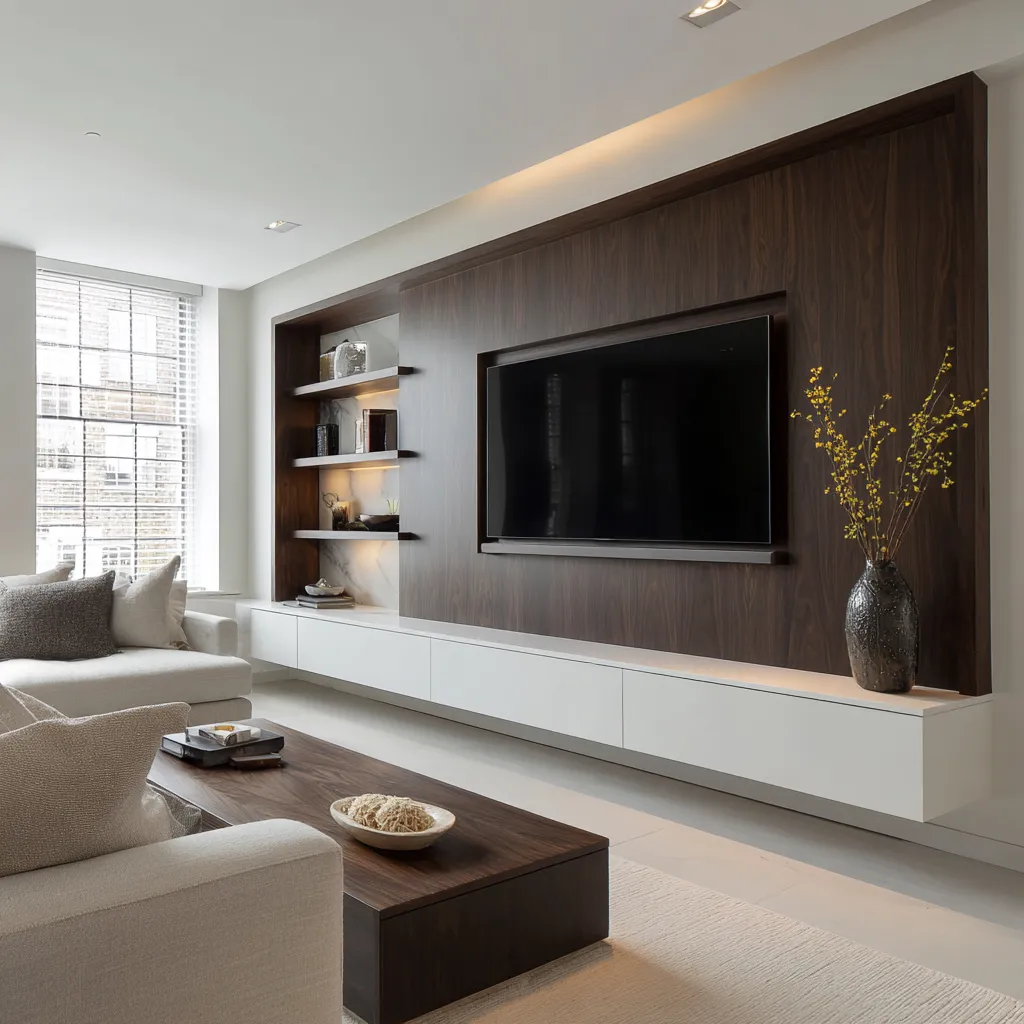 Two-Tone TV Panel Design