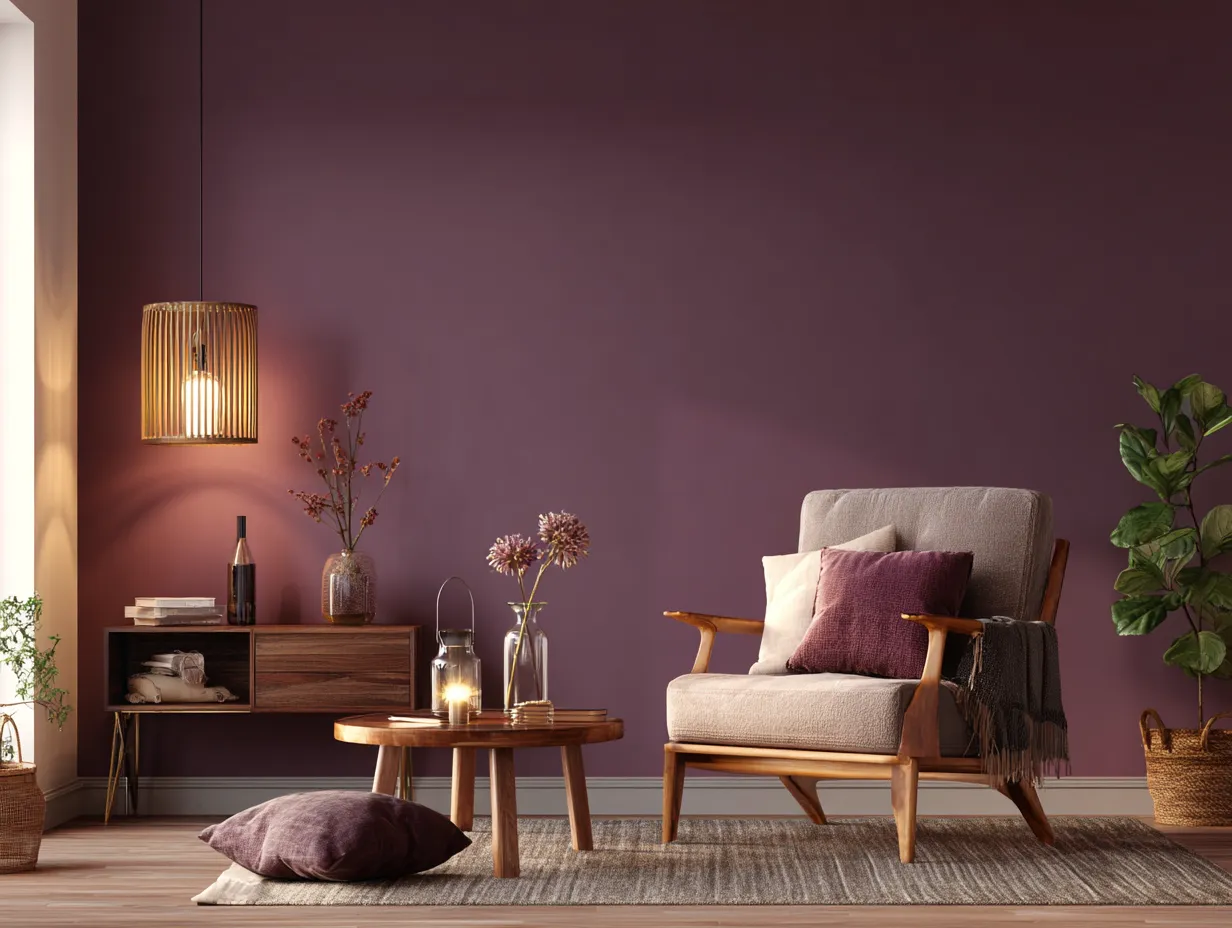 Wine Purple- Dark Purple Wall Paint Colour