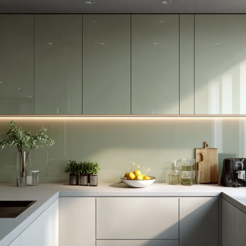 Back-Painted Glass Kitchen Backsplash Design Back-Painted Glass Kitchen Backsplash Design Ideas