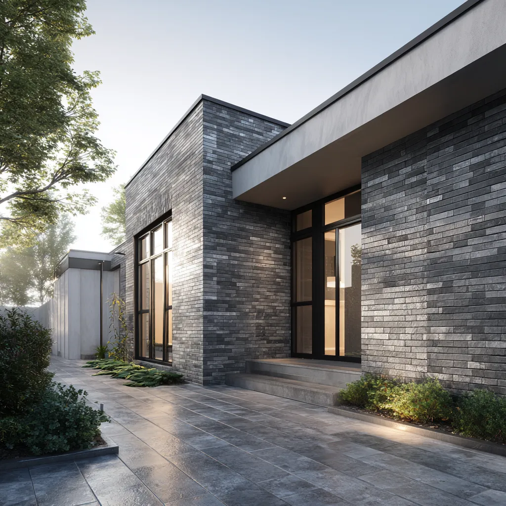 Classic Brick Style Front Wall Tiles Design for House