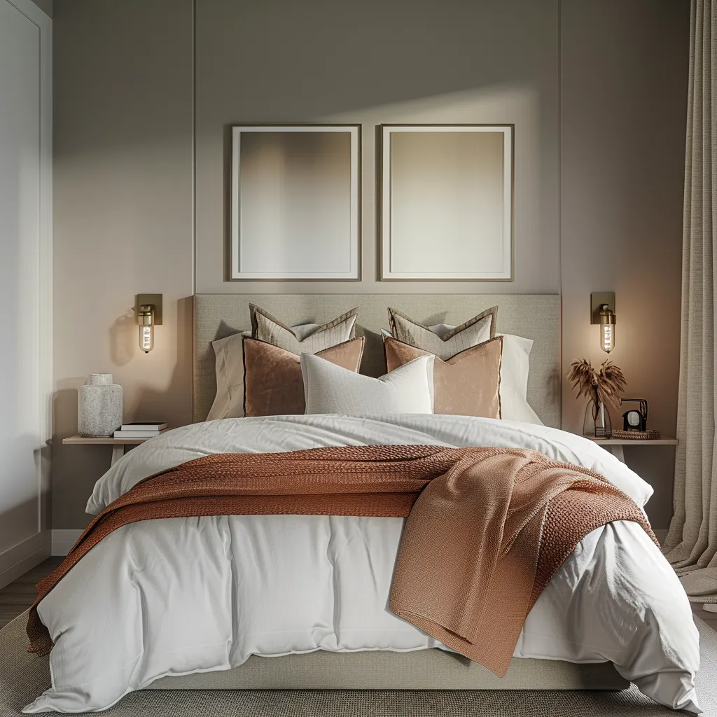 Elegant Guest Room Wall Paint Colour Design