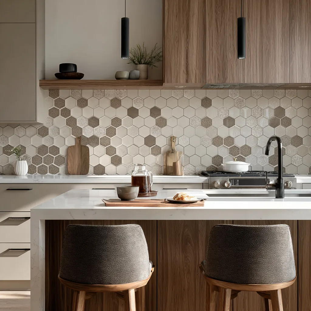 Geometric Pattern Kitchen Backsplash Tile Design Geometric Pattern Kitchen Backsplash Tile Design Ideas
