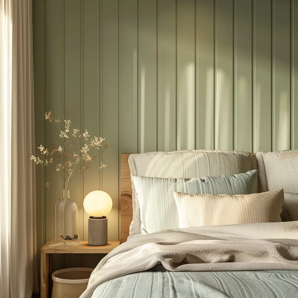 Green and Cream- Guest Room Colour Combination