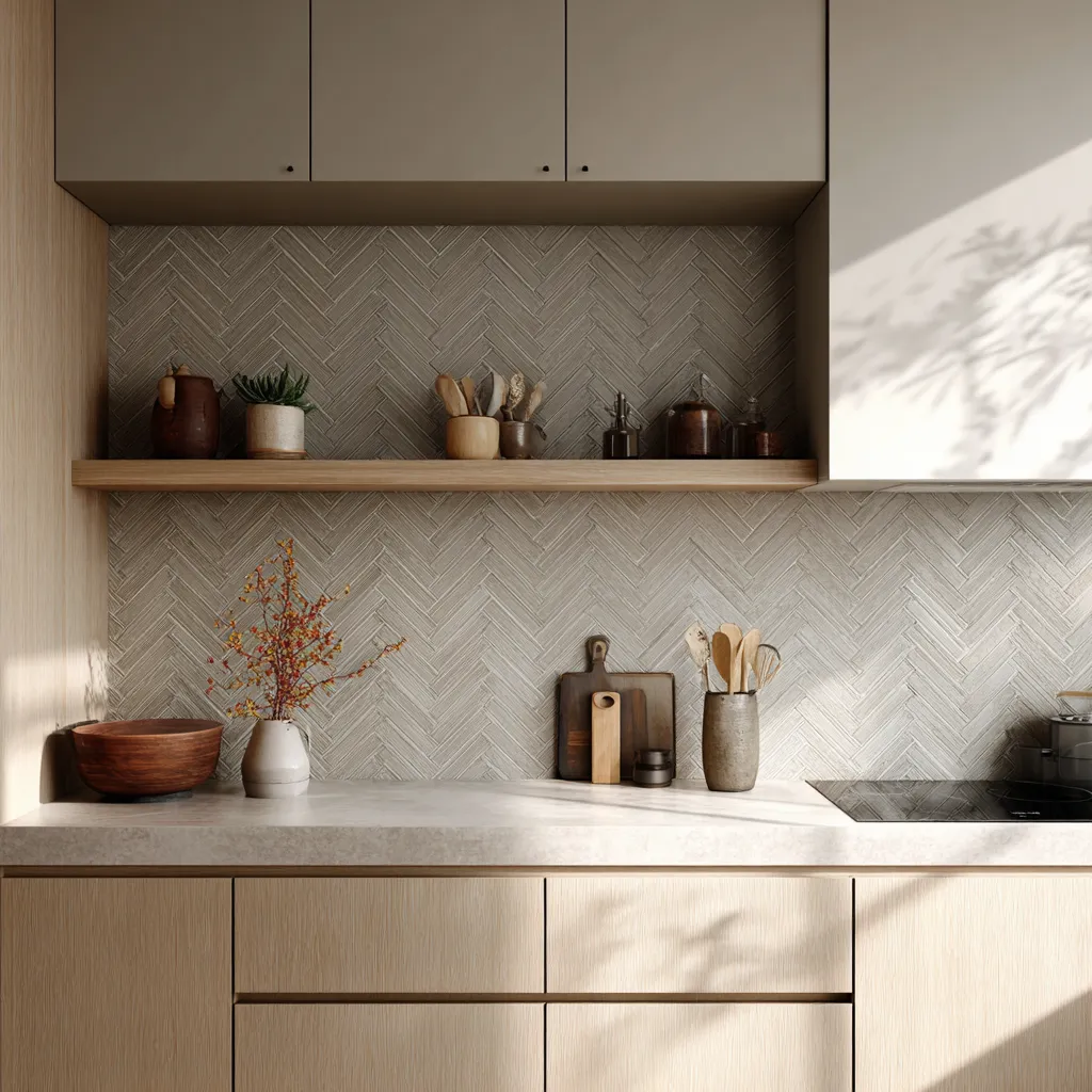 Kitchen Herringbone Pattern Backsplash Tile Design Kitchen Herringbone Pattern Backsplash Tile Design Ideas