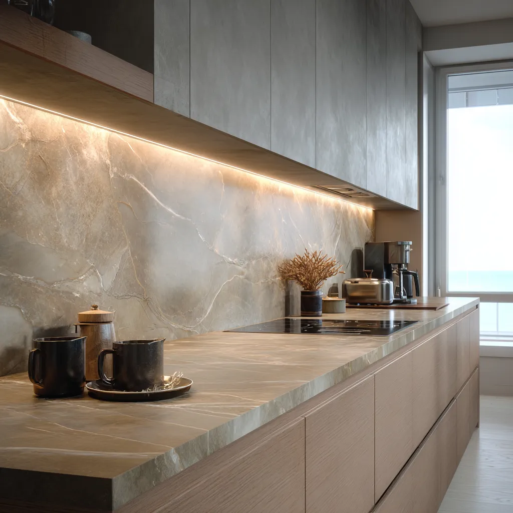 Kitchen Matching Countertop Extension Backsplash Design Kitchen Matching Countertop Extension Backsplash Design Ideas