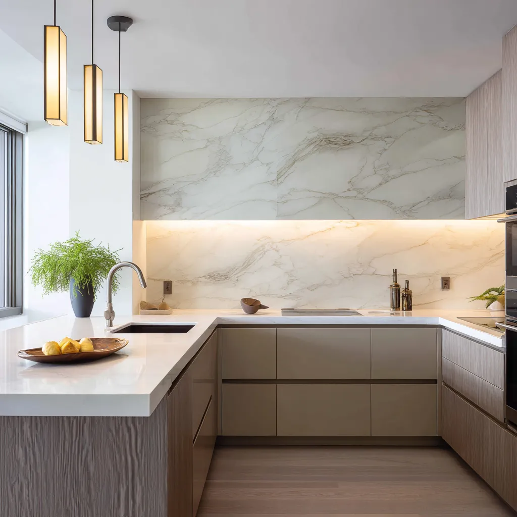 Kitchen Quartz Slab Backsplash Design Kitchen Quartz Slab Backsplash Design Ideas