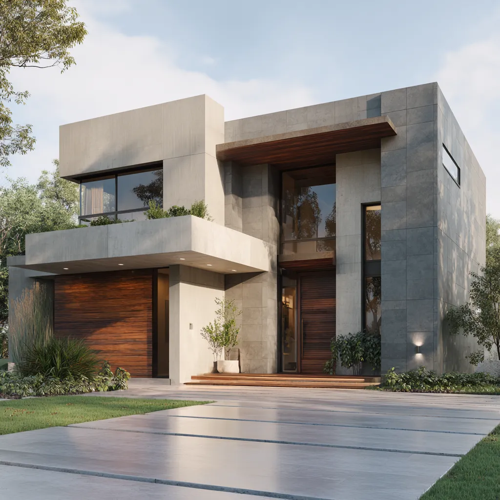 Modern Matte Finish Front Wall Tiles Design for House