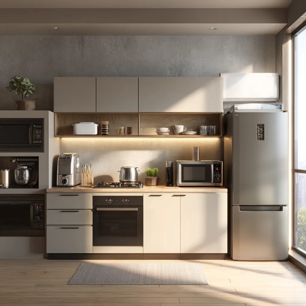 Modular Kitchen Design with Appliances