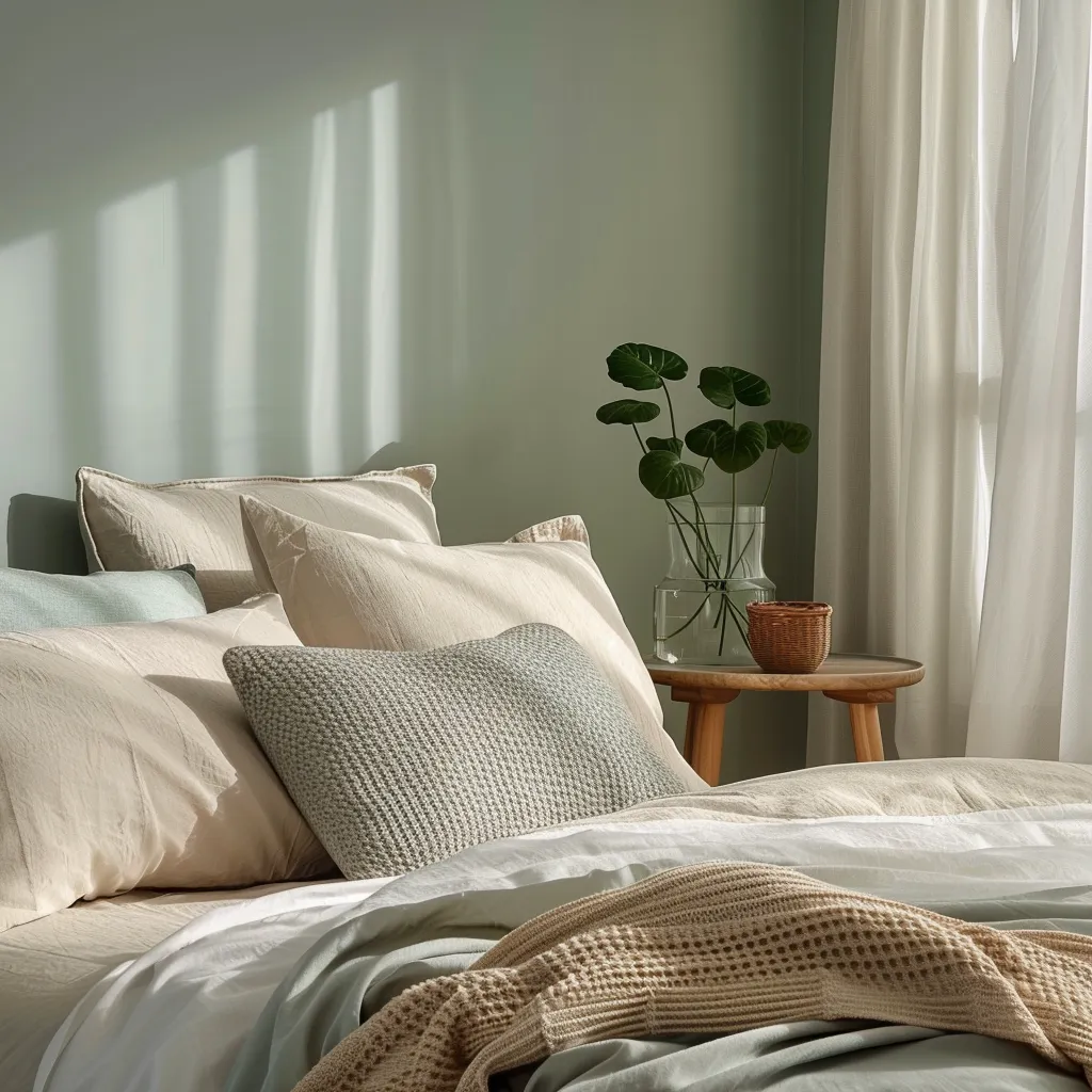 Relaxing Guest Room Wall Paint Colour Design